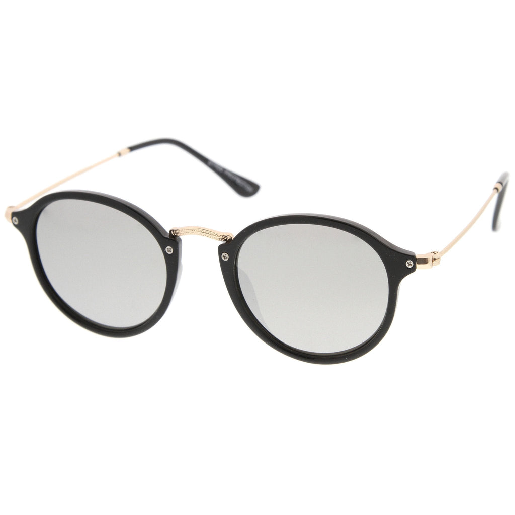 Steampunk Dapper Mirrored Round Lens Sunglasses A774