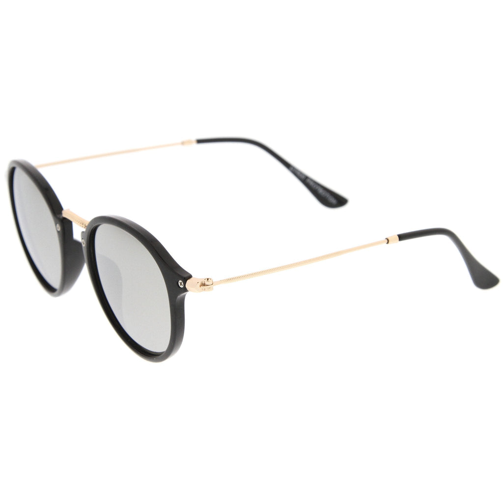 Steampunk Dapper Mirrored Round Lens Sunglasses A774