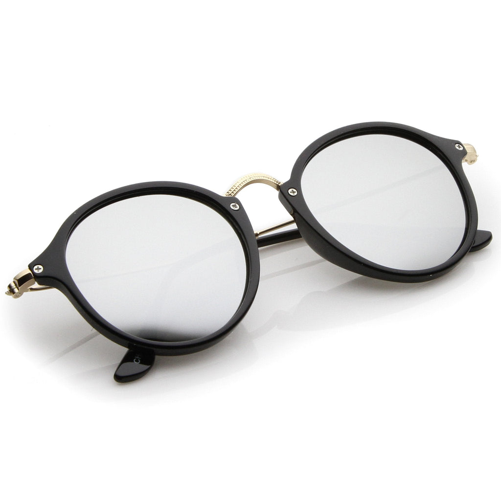 Steampunk Dapper Mirrored Round Lens Sunglasses A774