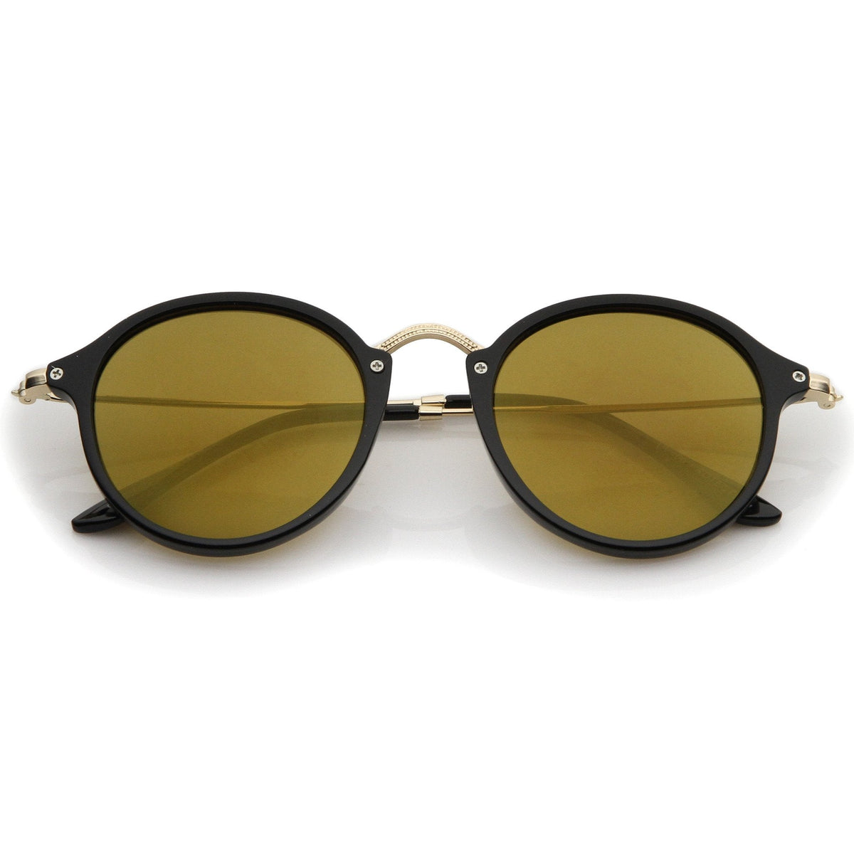 Steampunk Dapper Mirrored Round Lens Sunglasses A774