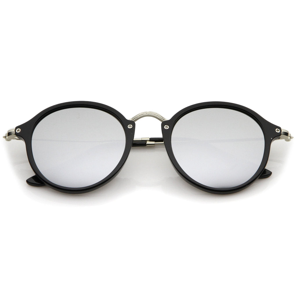 Steampunk Dapper Mirrored Round Lens Sunglasses A774