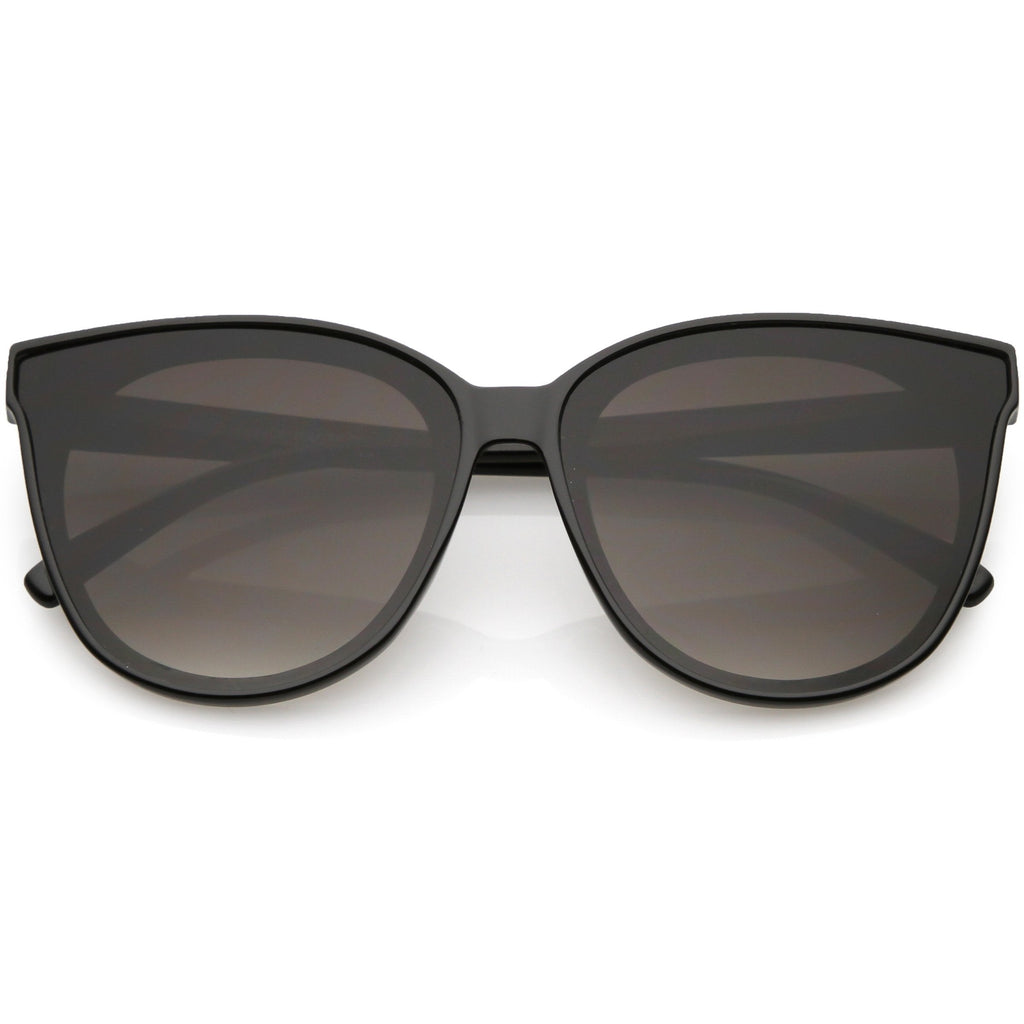 Women's Oversize Flat Infinity Lens Cat Eye Sunglasses C340