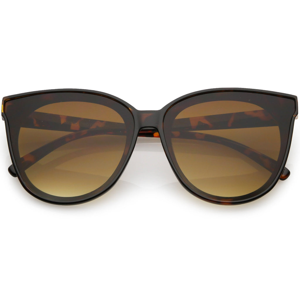 Women's Oversize Flat Infinity Lens Cat Eye Sunglasses C340