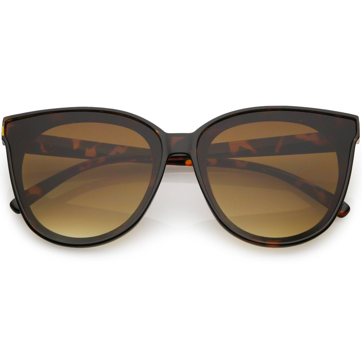 Women's Oversize Flat Infinity Lens Cat Eye Sunglasses C340