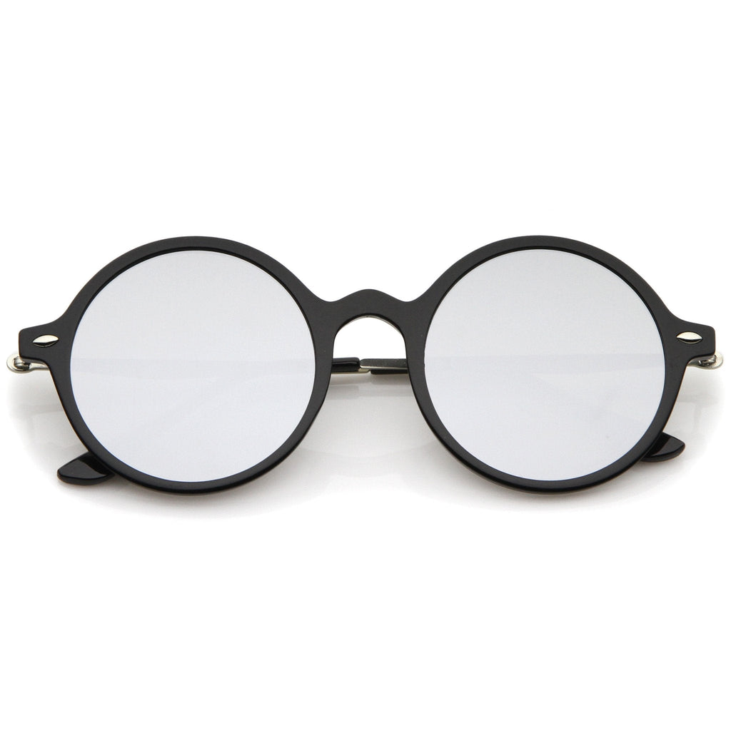 European Retro Mirrored Flat Lens Dapper Sunglasses A746
