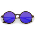 European Retro Mirrored Flat Lens Dapper Sunglasses A746
