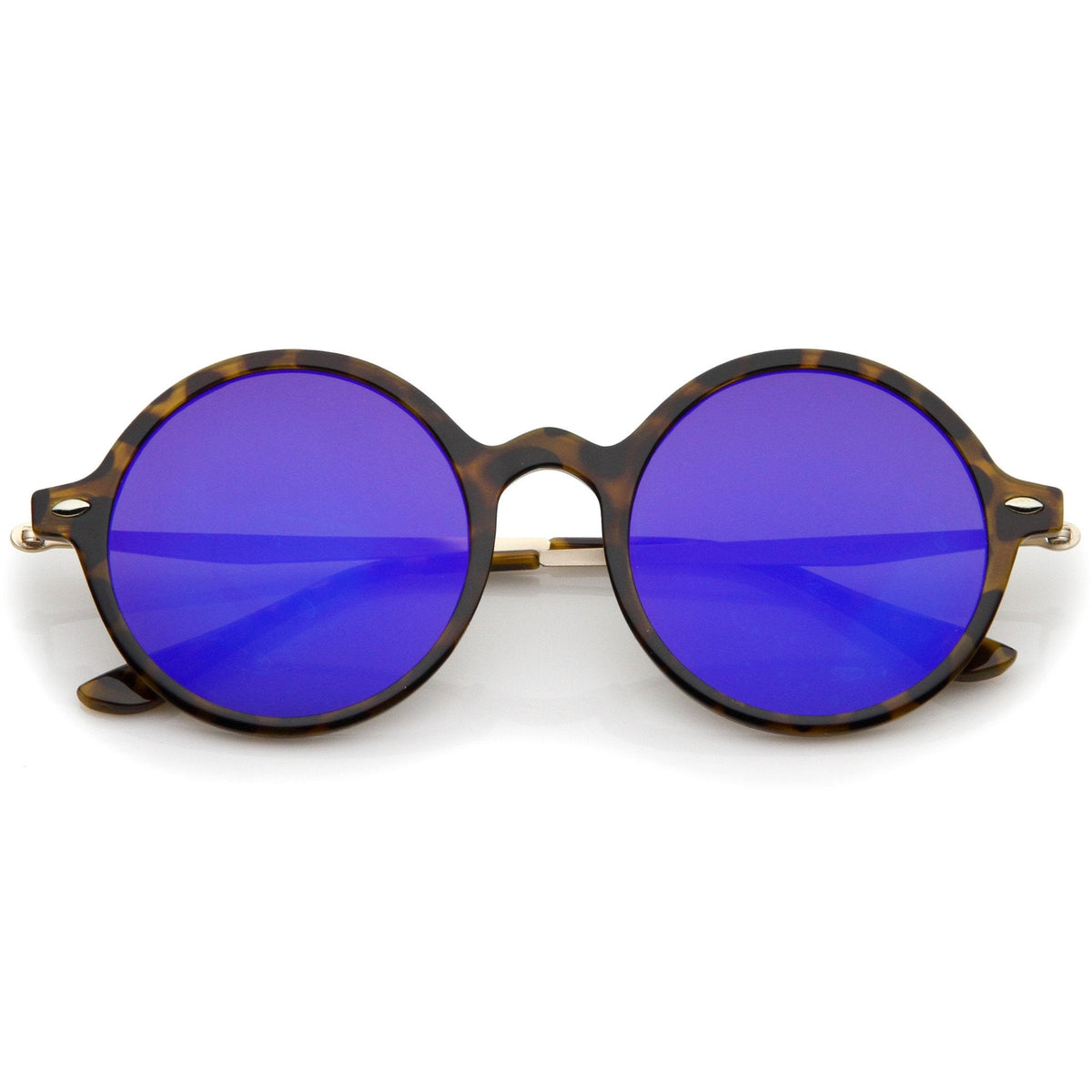 European Retro Mirrored Flat Lens Dapper Sunglasses A746