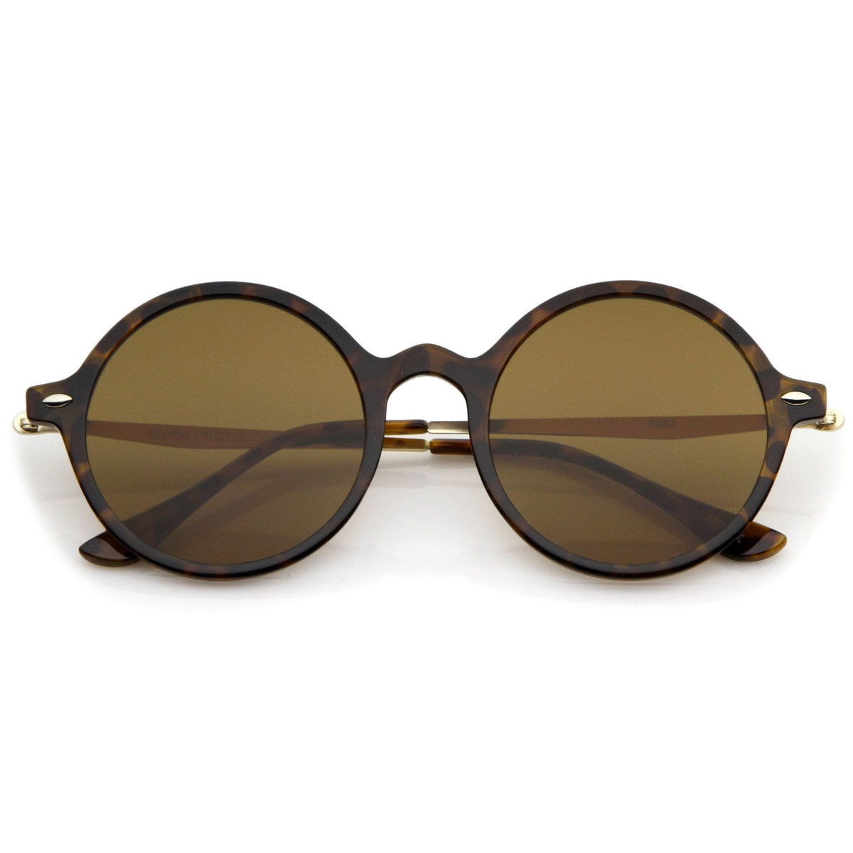 Vintage Dapper Round Flat Lens Sunglasses A745