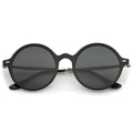 Vintage Dapper Round Flat Lens Sunglasses A745