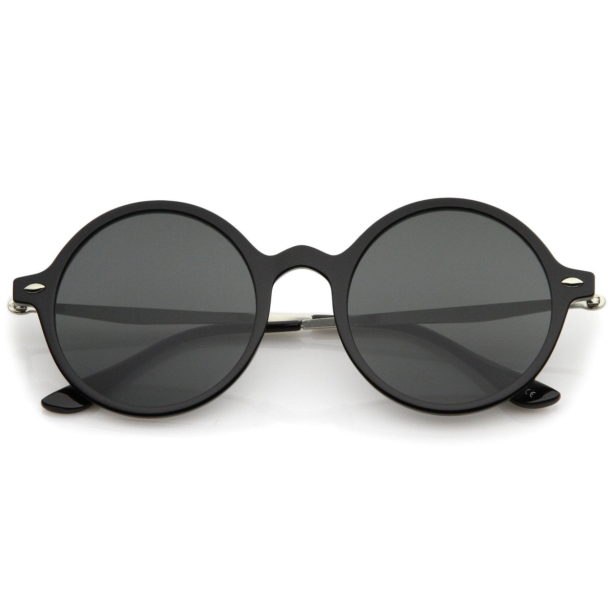 Vintage Dapper Round Flat Lens Sunglasses A745