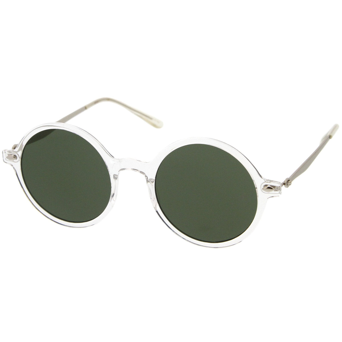 Vintage Dapper Round Flat Lens Sunglasses A745