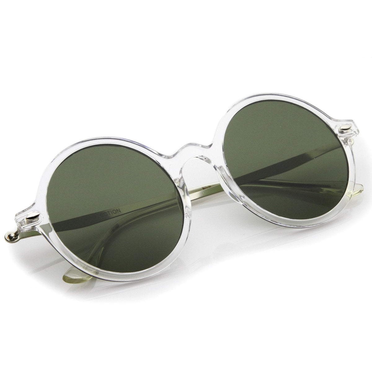 Vintage Dapper Round Flat Lens Sunglasses A745