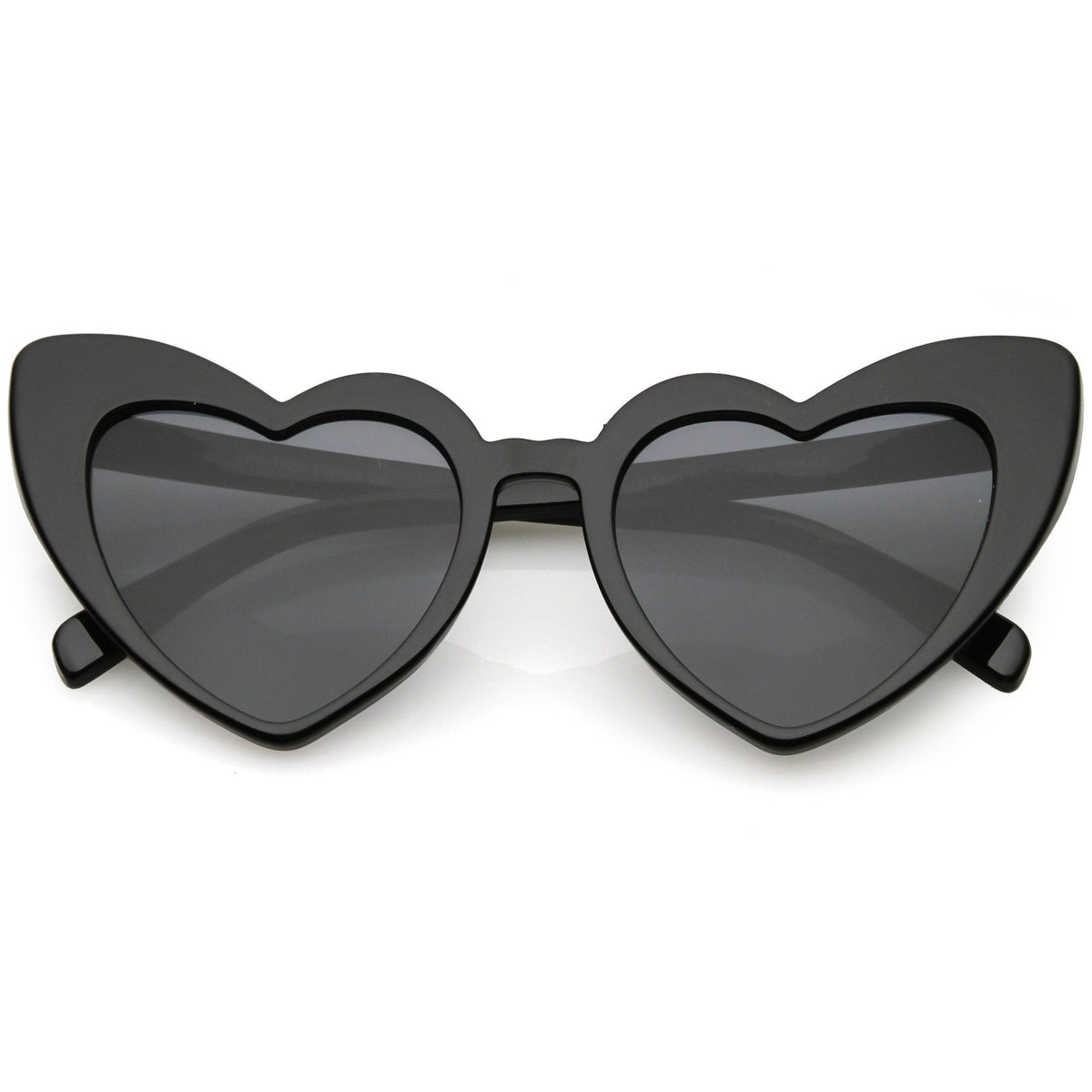 Women's Oversize Translucent Cat Eye Heart Shape Sunglasses C577