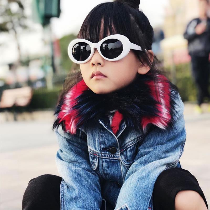 Retro Clout Oval Round 90's Gradient Lens Sunglasses C448