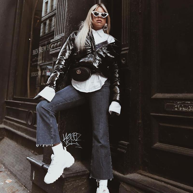 Women's Narrow 1990's Retro Flat Lens Cat Eye Sunglasses C523