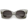 Women's Oversize Butterfly Glitter Cat Eye Sunglasses C553