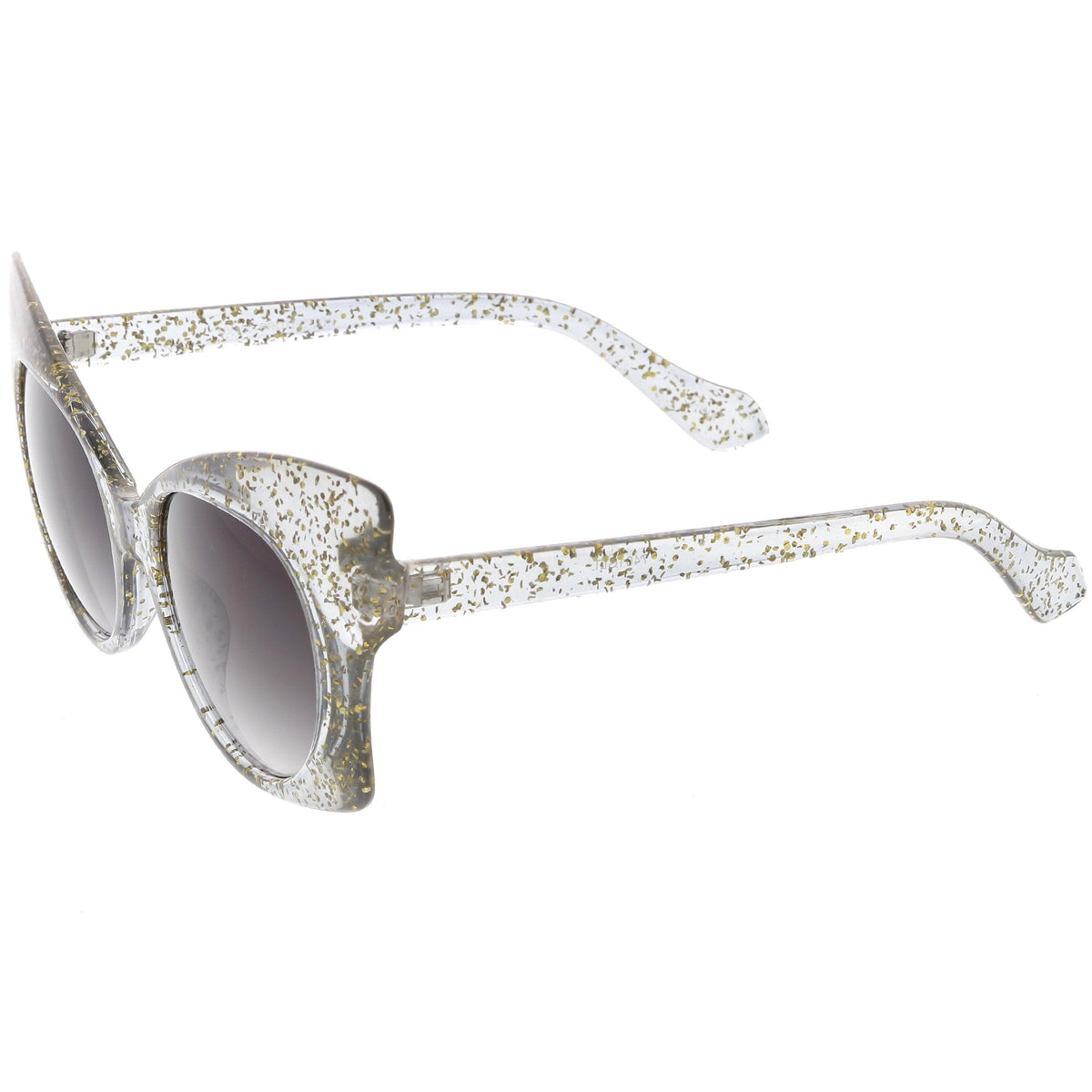 Women's Oversize Butterfly Glitter Cat Eye Sunglasses C553