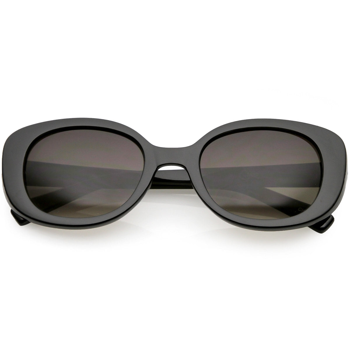 Women's Retro Rounded 1950's Thick Frame Sunglasses C556
