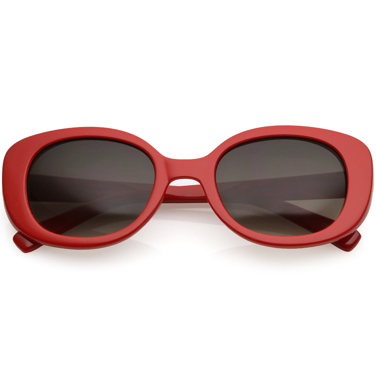 Women's Retro Rounded 1950's Thick Frame Sunglasses C556