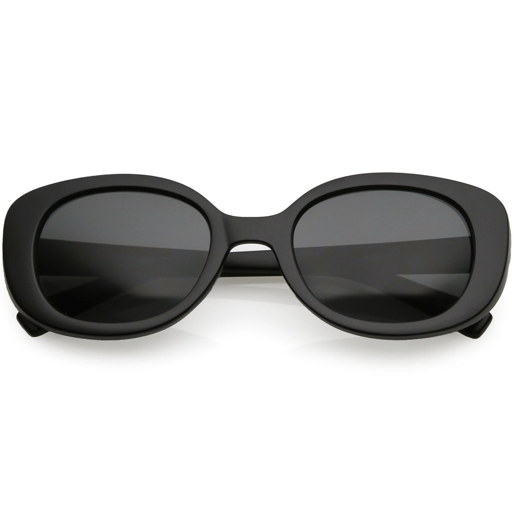 Women's Retro Rounded 1950's Thick Frame Sunglasses C556