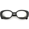 Women's Rounded Retro 1950's Thick Frame Sunglasses C557