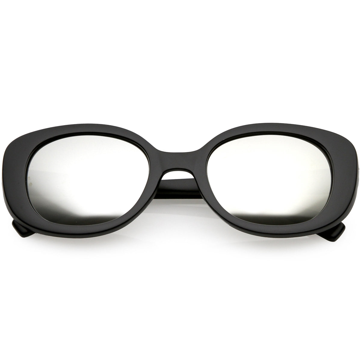 Women's Rounded Retro 1950's Thick Frame Sunglasses C557