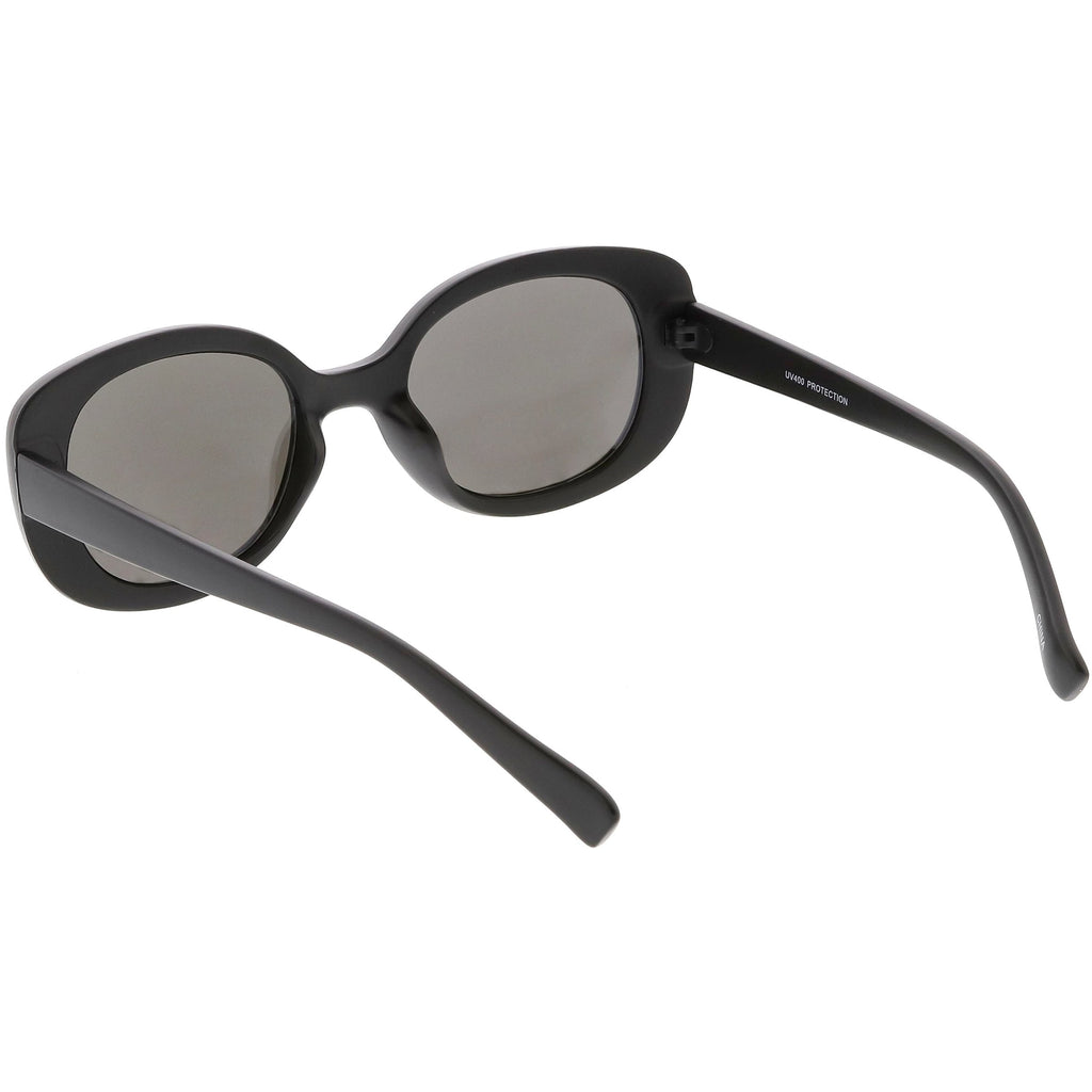 Women's Rounded Retro 1950's Thick Frame Sunglasses C557