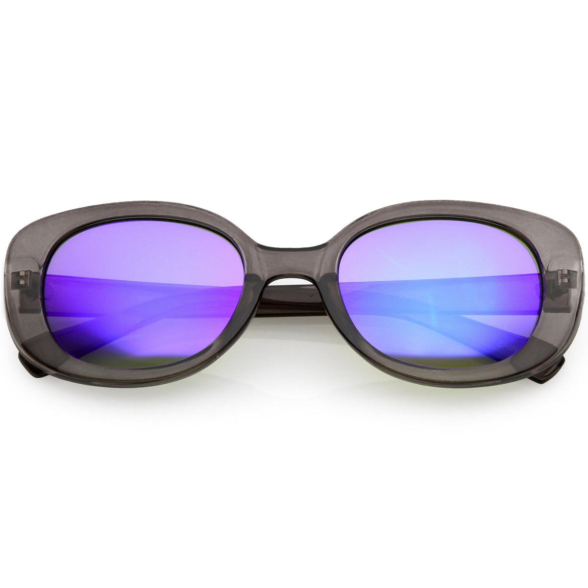 Women's Rounded Retro 1950's Thick Frame Sunglasses C557