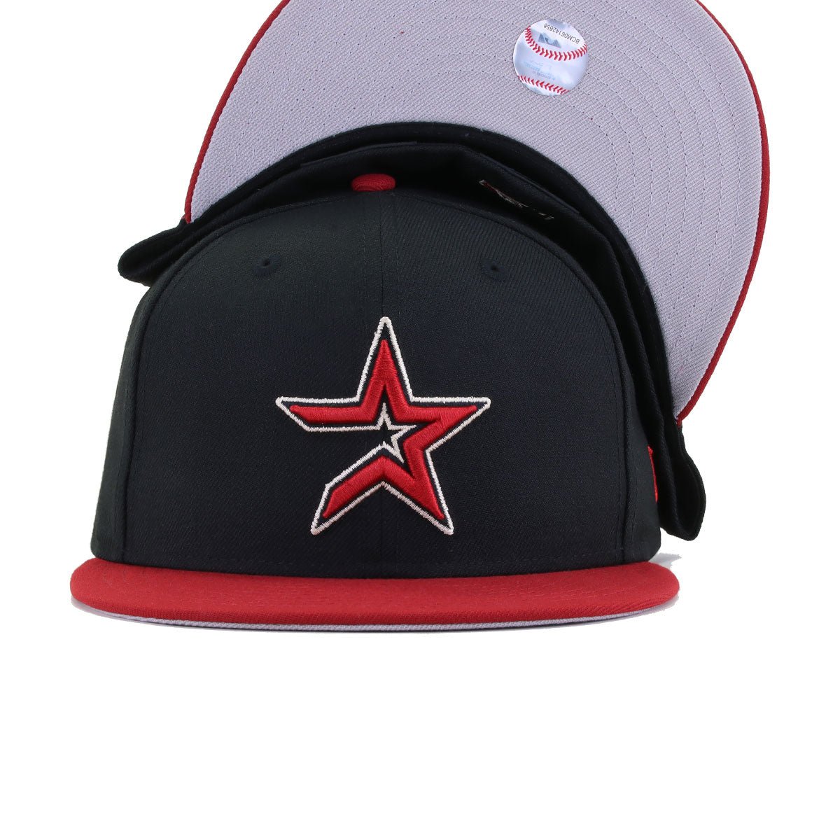 Houston Astros Black H Red New Era 59Fifty Fitted