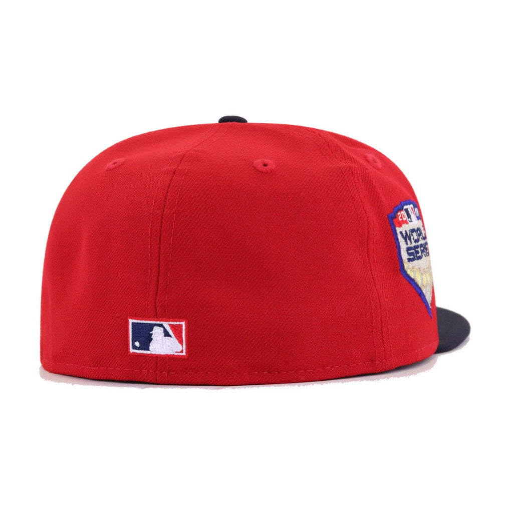 Boston Red Sox Scarlet Navy 2018 World Series New Era 59Fifty Fitted