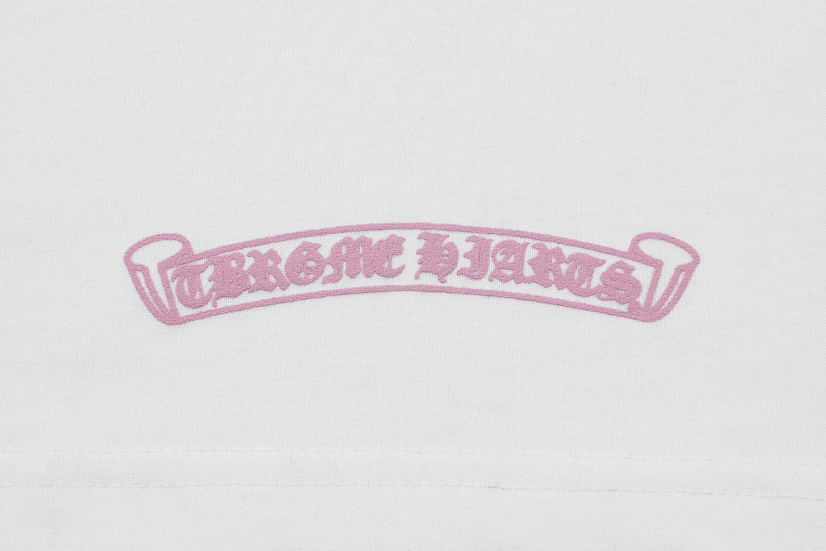 Chrome Hearts-Style Floral Cross Thorn Girls' T-shirt 2617