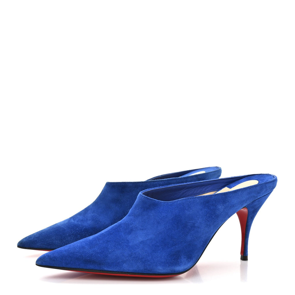 Veau Velours Quart 80 Mules 37 Cyclades