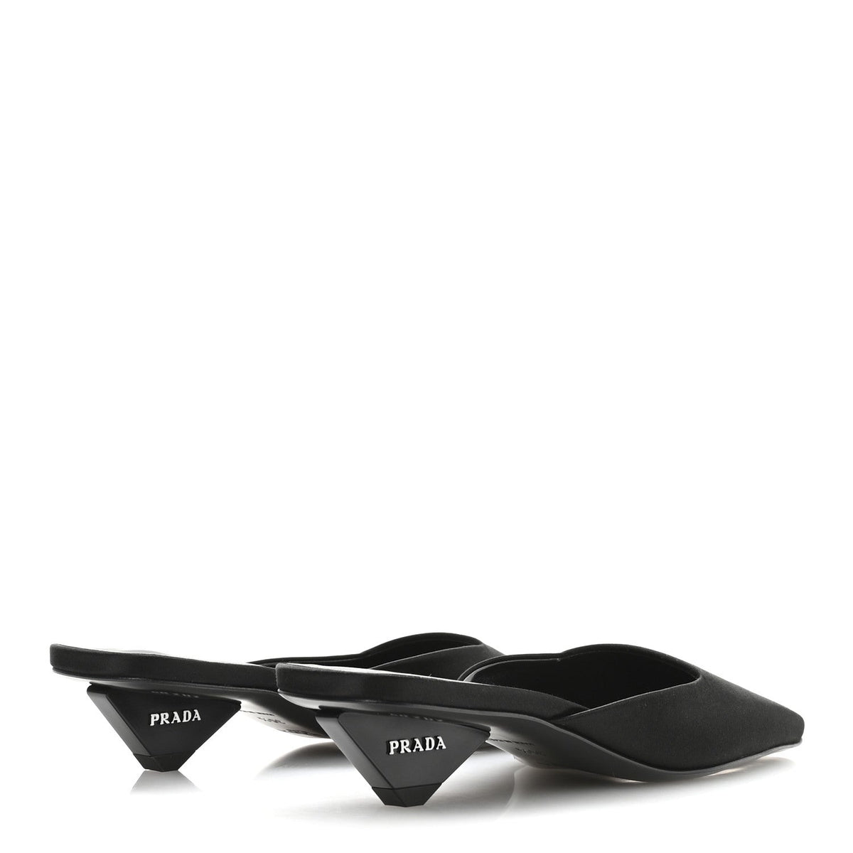 Satin Modellerie Mules 35.5 Black