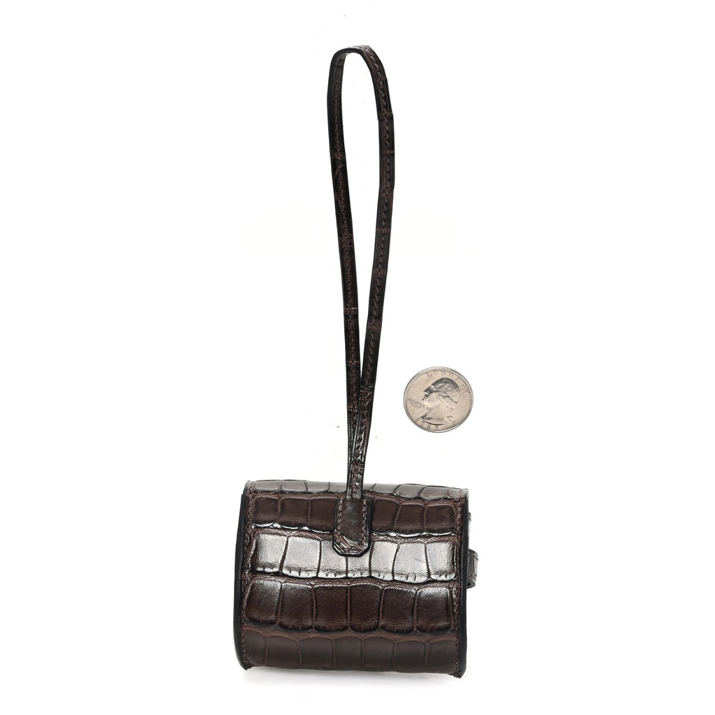 Matte Alligator Festival Kelly Bag Charm Ebene