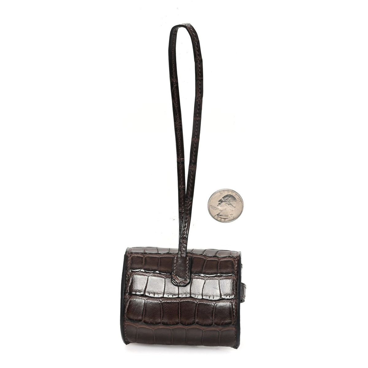 Matte Alligator Festival Kelly Bag Charm Ebene