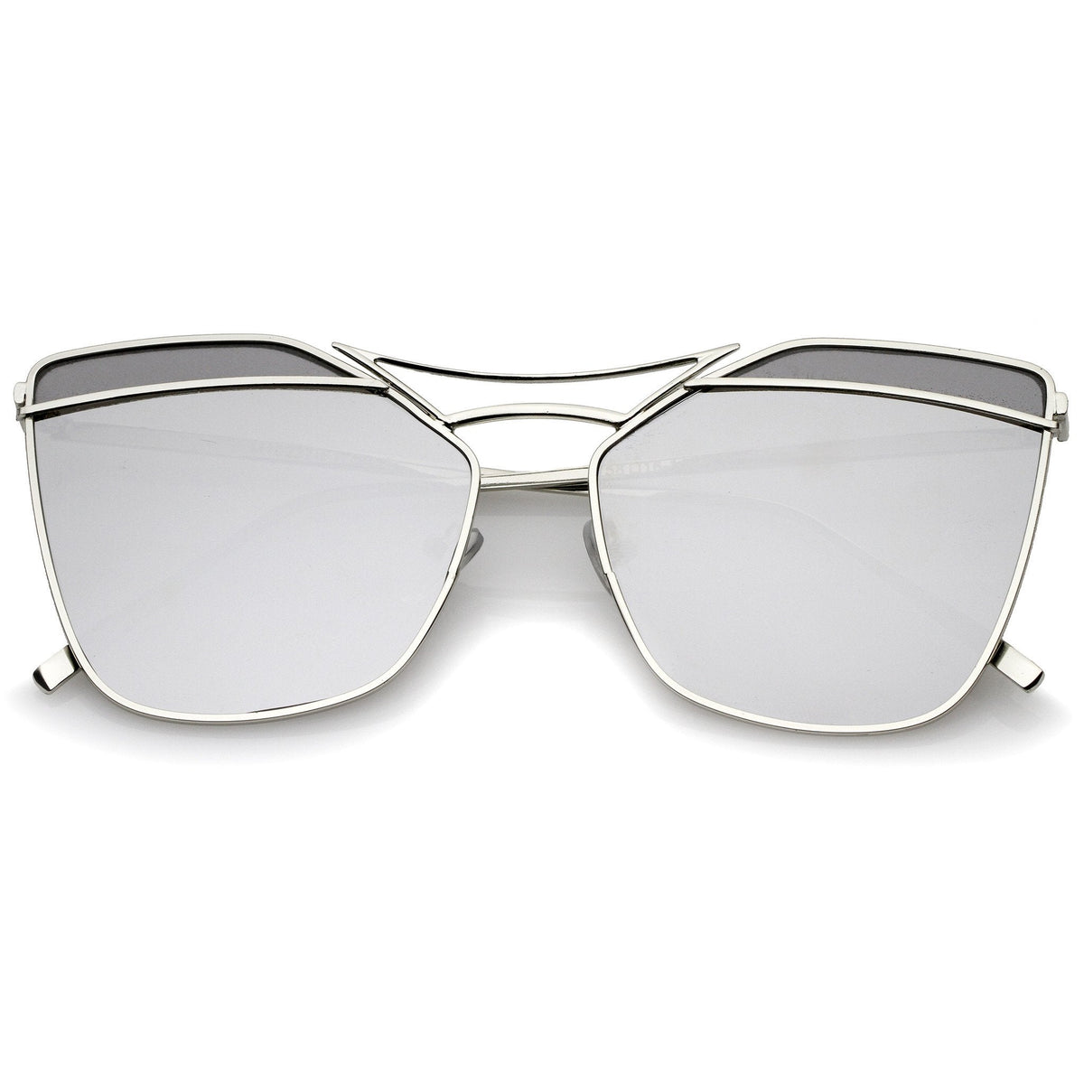 Women's Laser Cut Dual Flat Lens Sunglasses A968