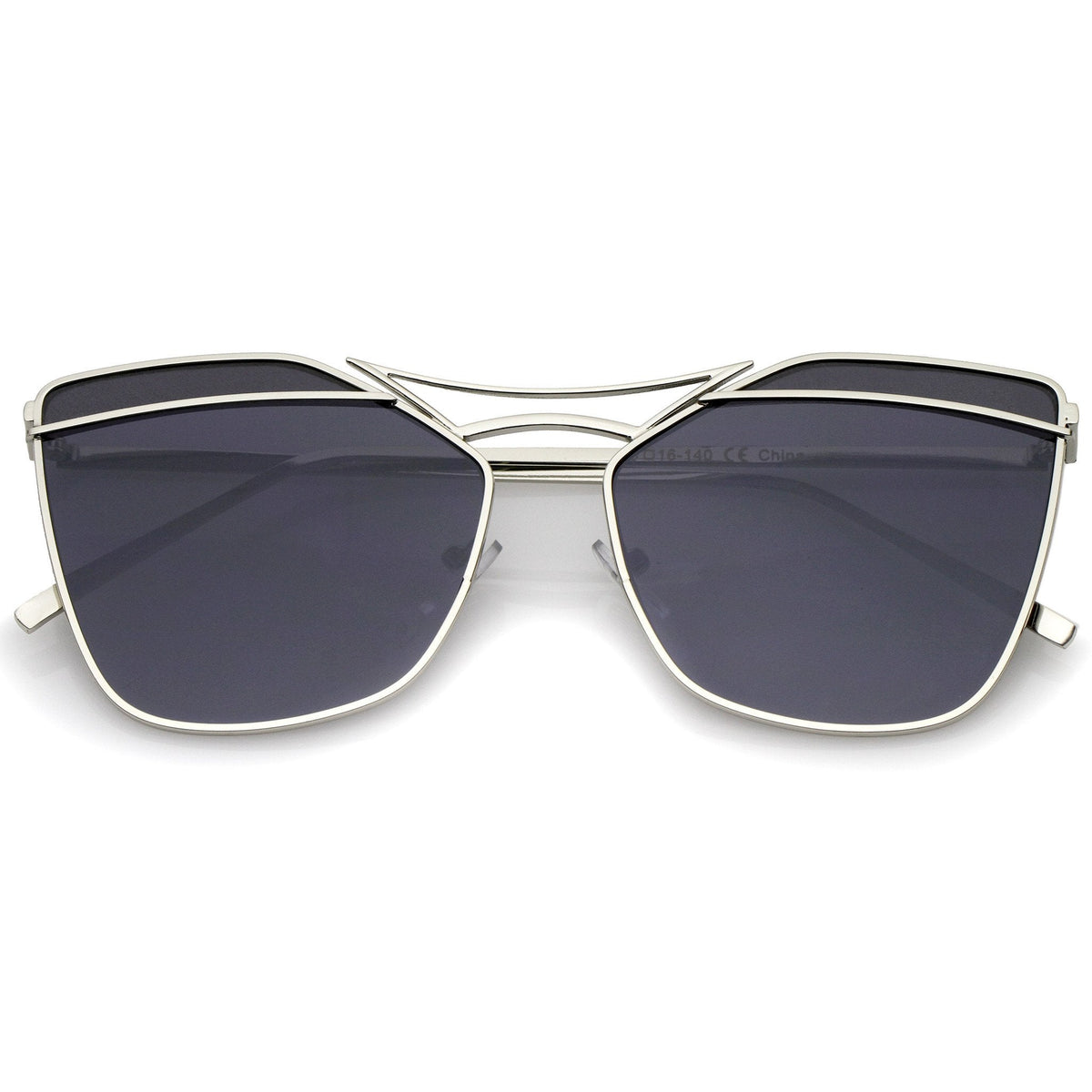 Women's Laser Cut Dual Flat Lens Sunglasses A968