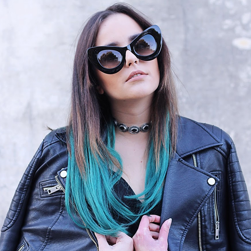 Women's Retro Bold Chunky Cat Eye Sunglasses A098