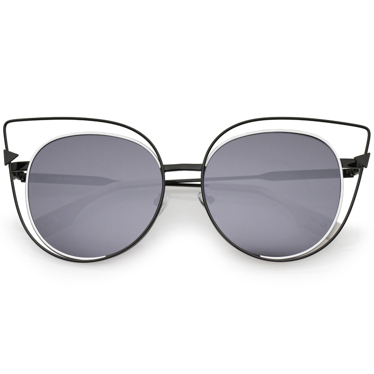 Oversize Laser Cut Outline Cat Eye Sunglasses A862