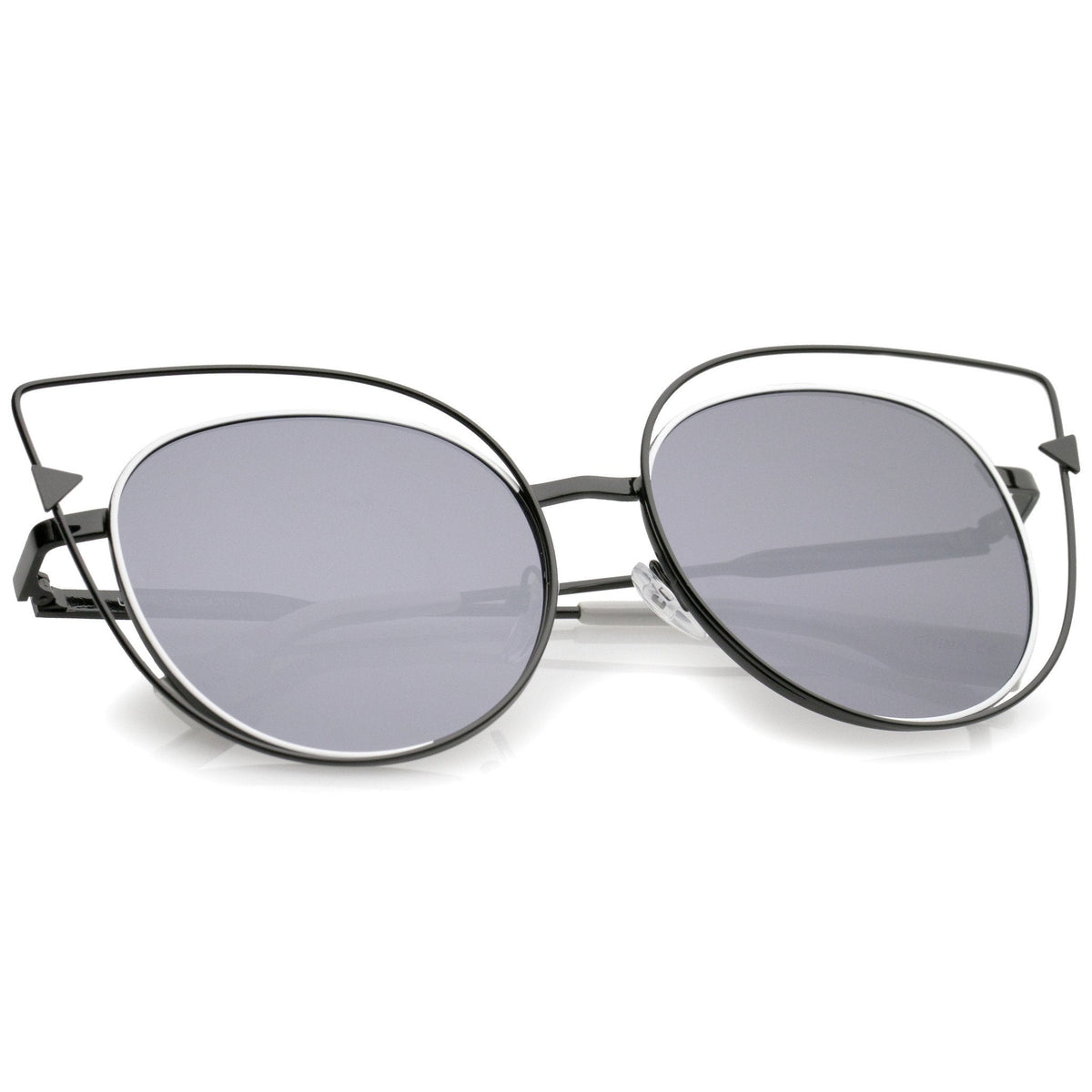 Oversize Laser Cut Outline Cat Eye Sunglasses A862