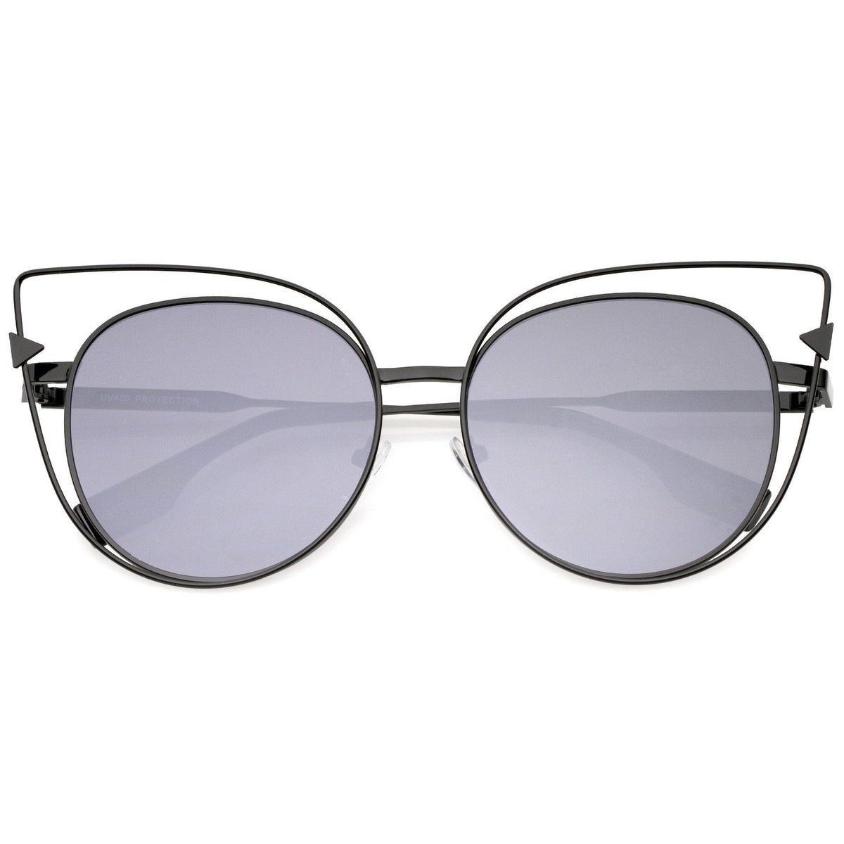 Oversize Laser Cut Outline Cat Eye Sunglasses A862