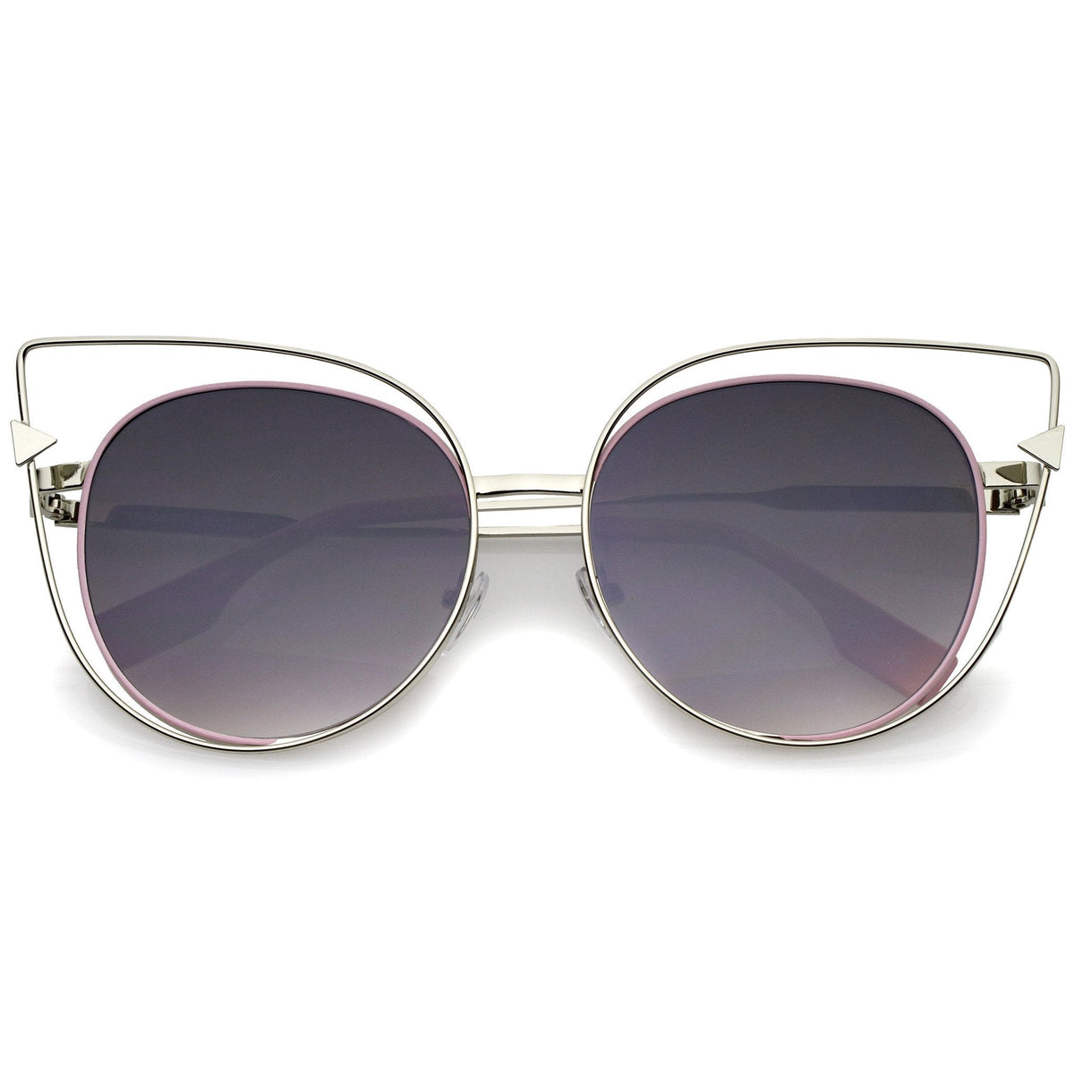 Oversize Laser Cut Outline Cat Eye Sunglasses A862
