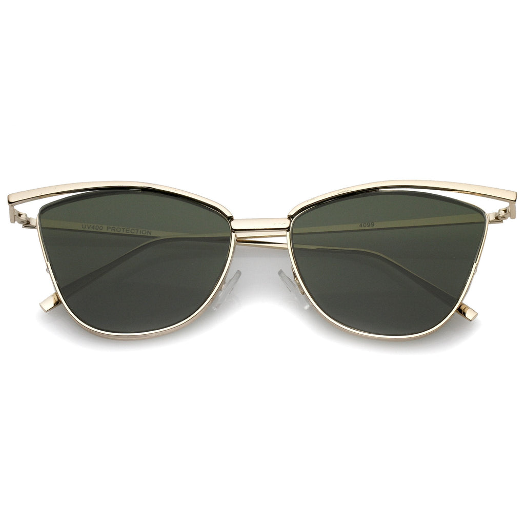 Women's Elegant Laser Cut Cat Eye Sunglasses A903