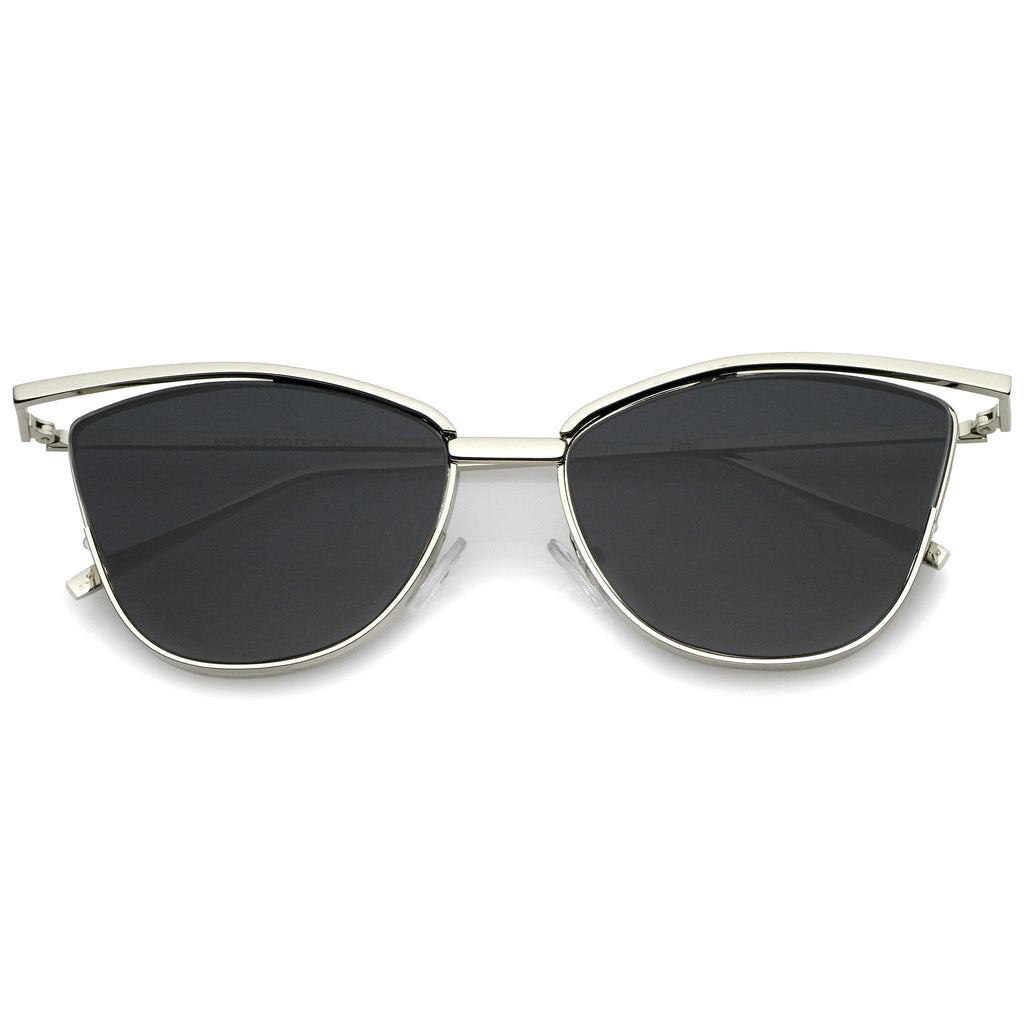Women's Elegant Laser Cut Cat Eye Sunglasses A903
