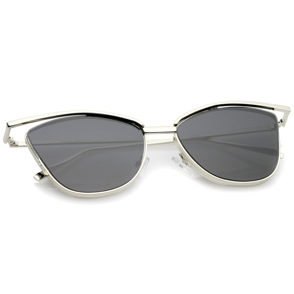 Women's Elegant Laser Cut Cat Eye Sunglasses A903
