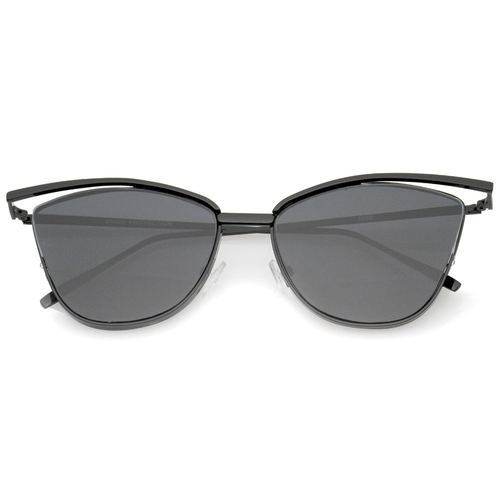 Women's Elegant Laser Cut Cat Eye Sunglasses A903