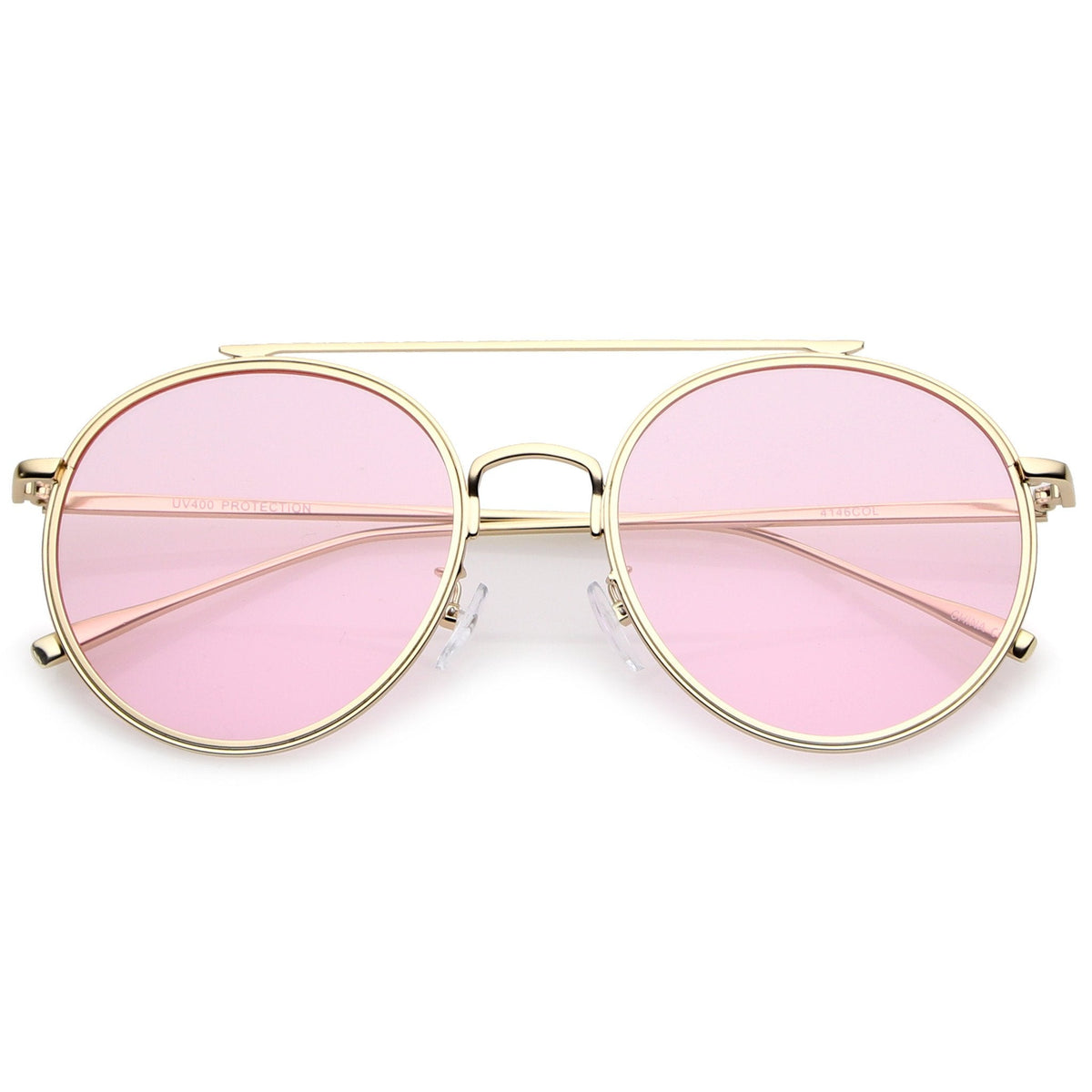 Modern Slim Round Color Tone Aviator Sunglasses A871