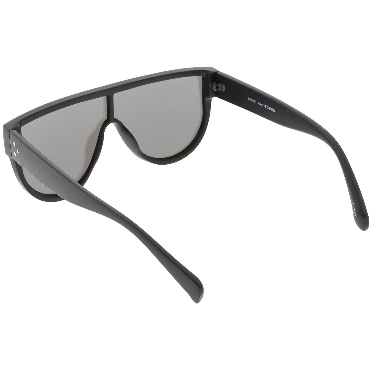 Retro Modern Infinity Mirrored Flat Lens Shield Sunglasses C558