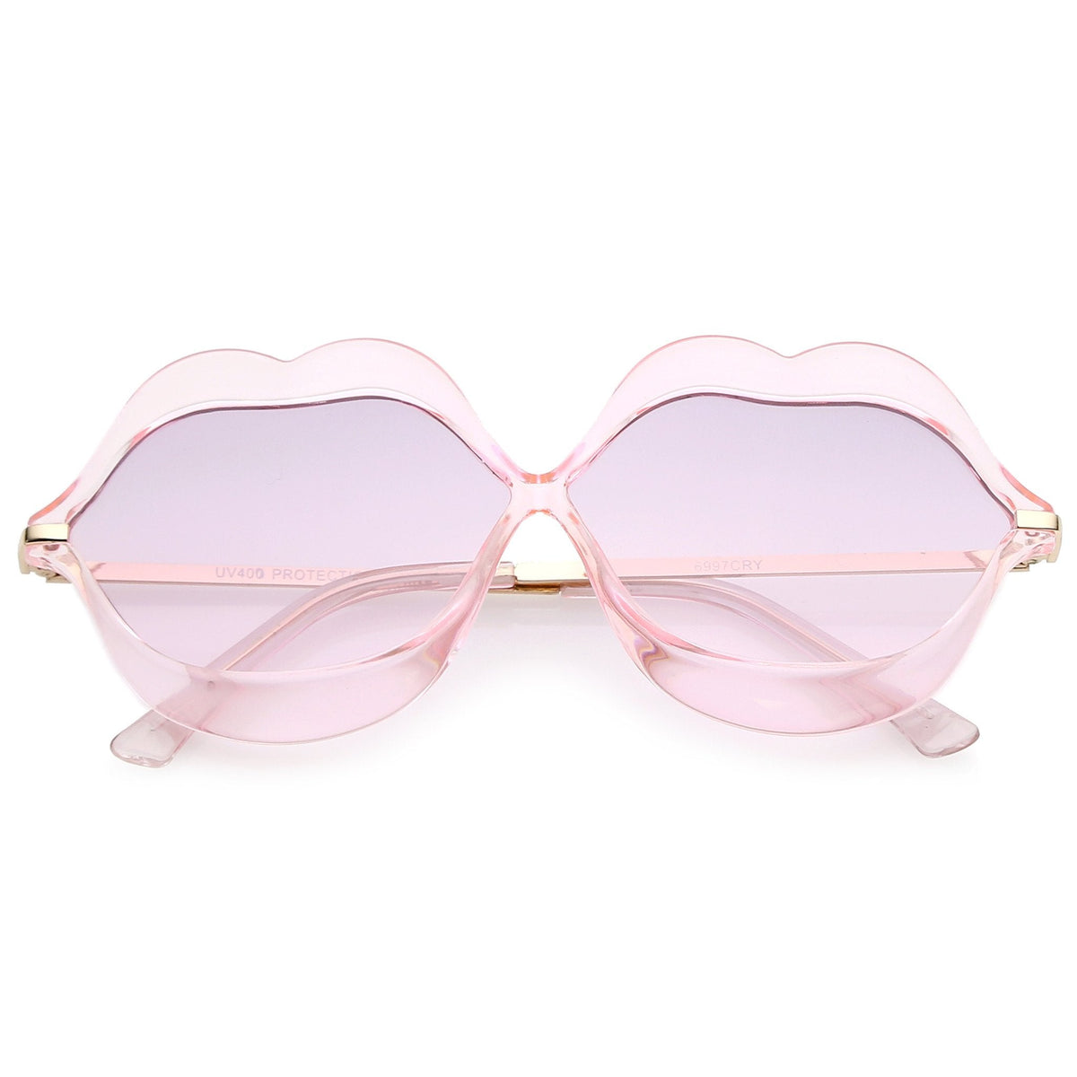 Oversize Novelty Transparent Lip Sunglasses C088