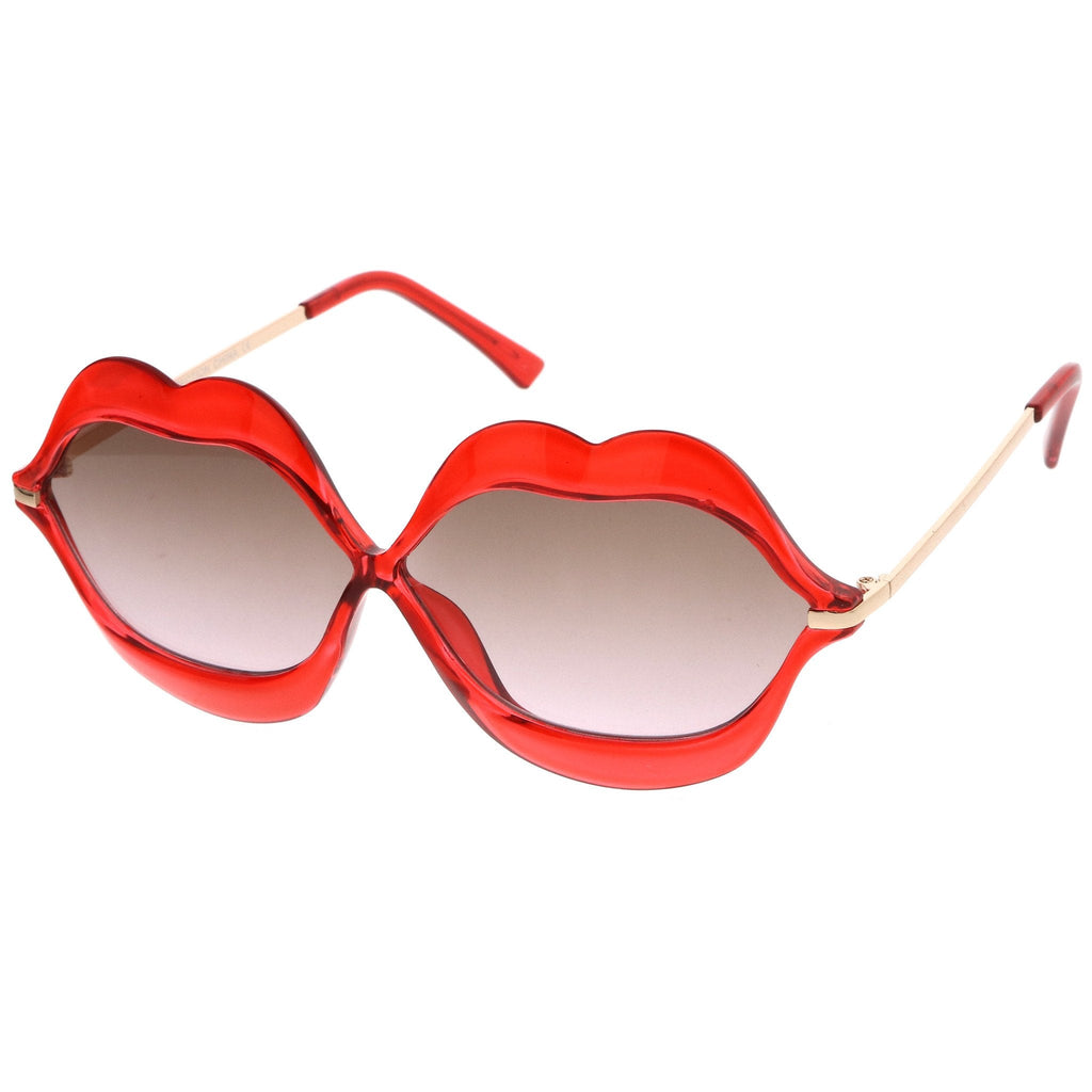 Oversize Novelty Transparent Lip Sunglasses C088